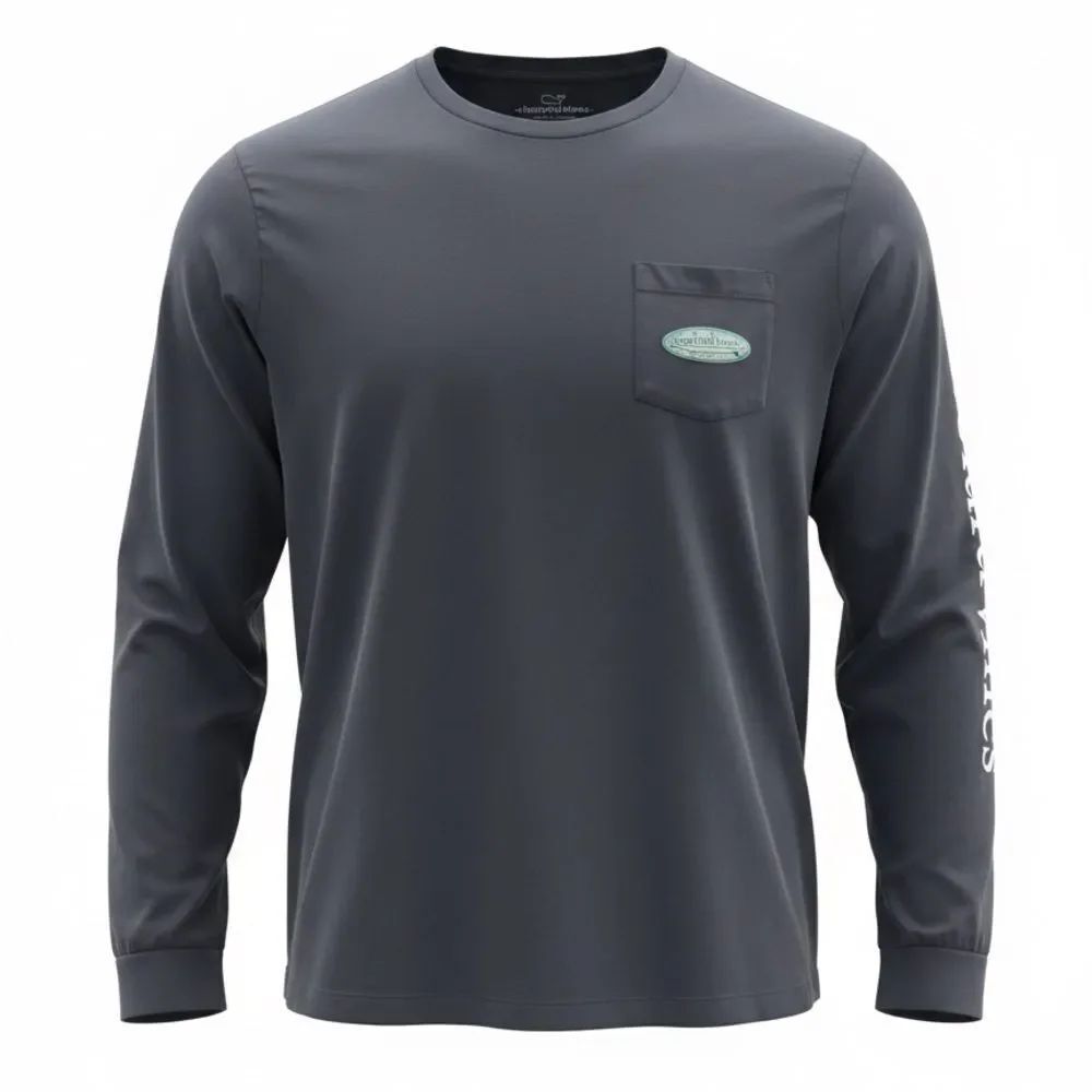 Vineyard Vines Men's Dark Blue Long Sleeve Tee size L